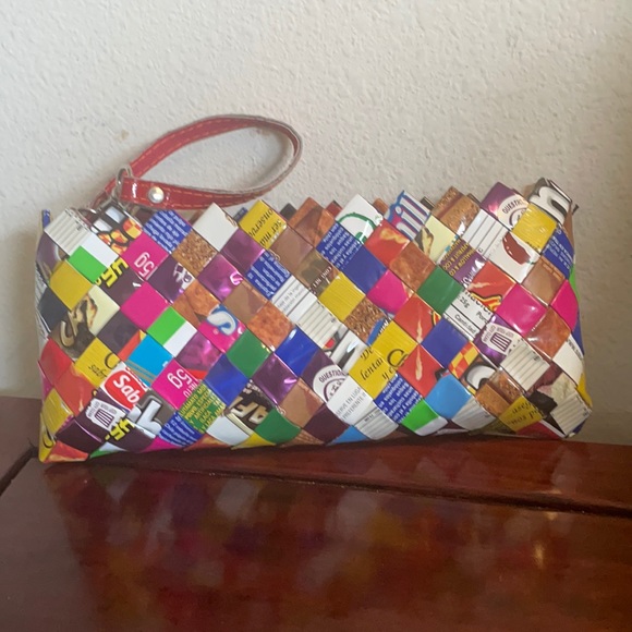 no brand Handbags - Weaved wristlet